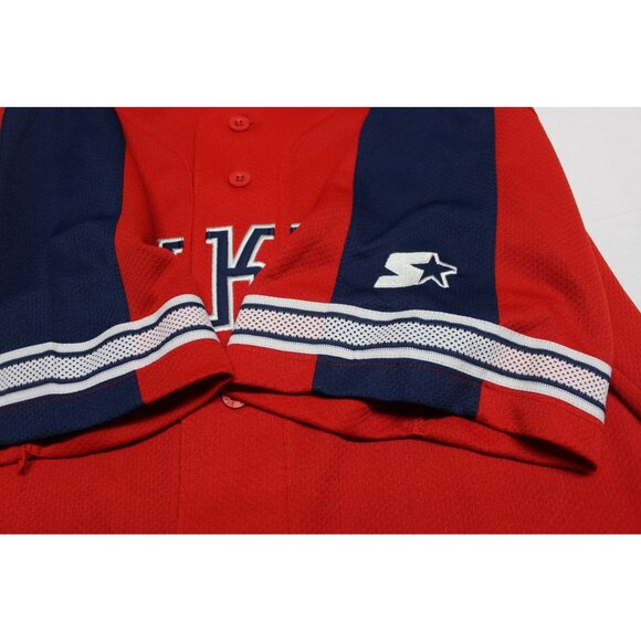 Starter 90s vintage men's MLB New York Yankees button front baseball jersey M - Picture 10 of 13